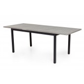 Záhradný jedálenský stôl ALBANY čierny 100x224/324